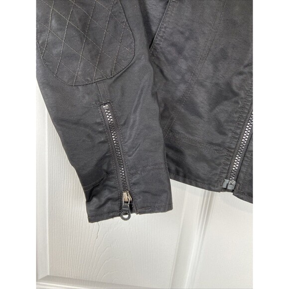 Harley Davidson Black Full Zip Riding Motorcycle Embroidered Jacket Womens S - Picture 5 of 9